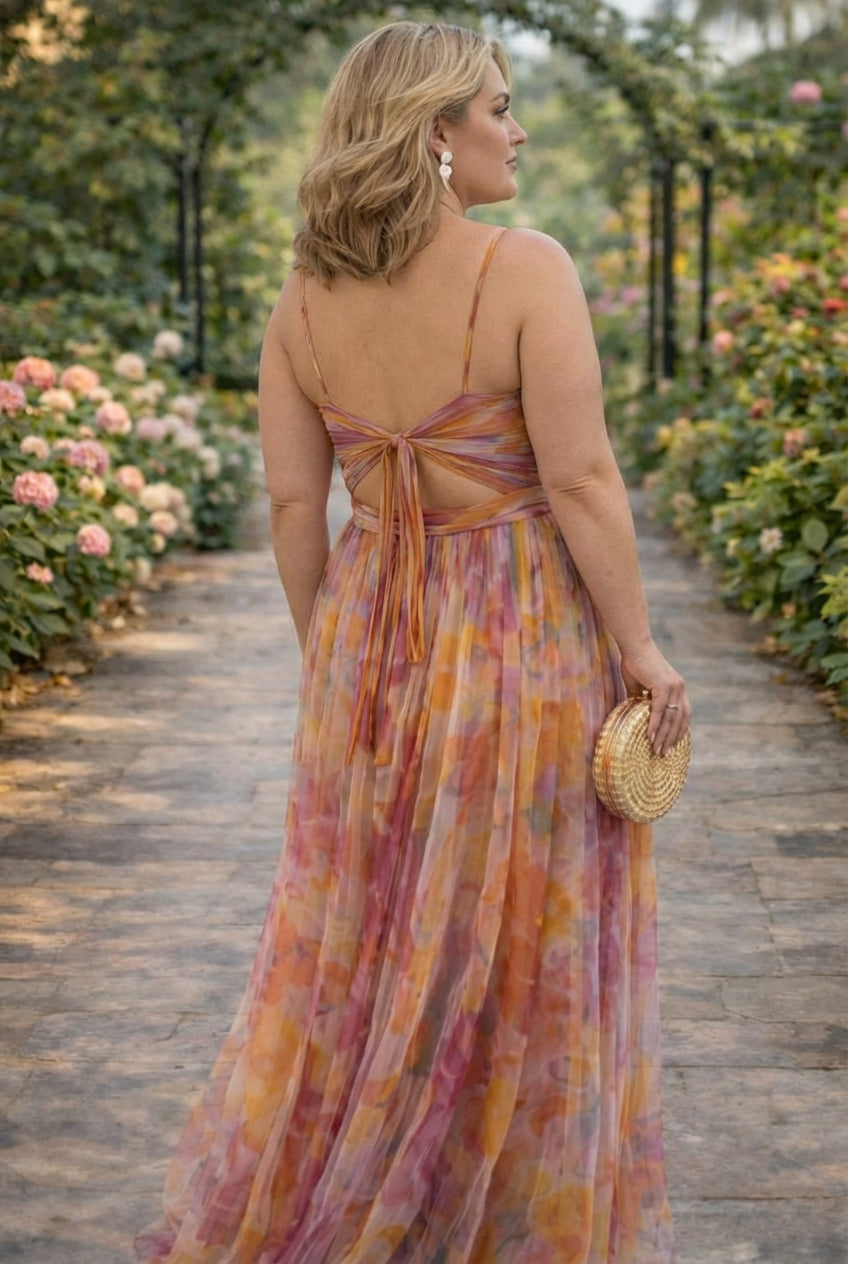 Sigrid | Blomstrete Maxi Kjole