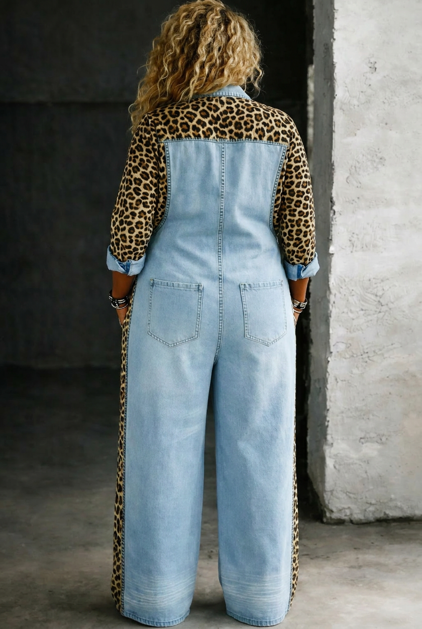 Halcyon | One Piece Denim Skjorte Jumpsuit