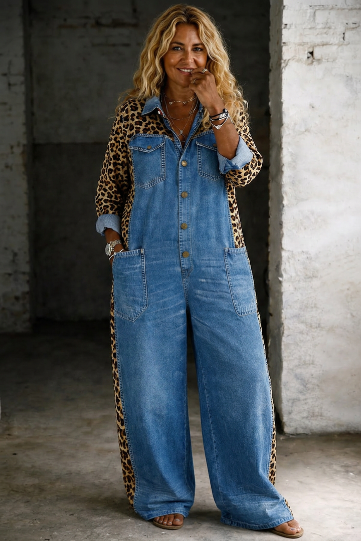 Halcyon | One Piece Denim Skjorte Jumpsuit