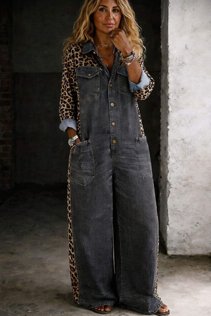 Halcyon | One Piece Denim Skjorte Jumpsuit
