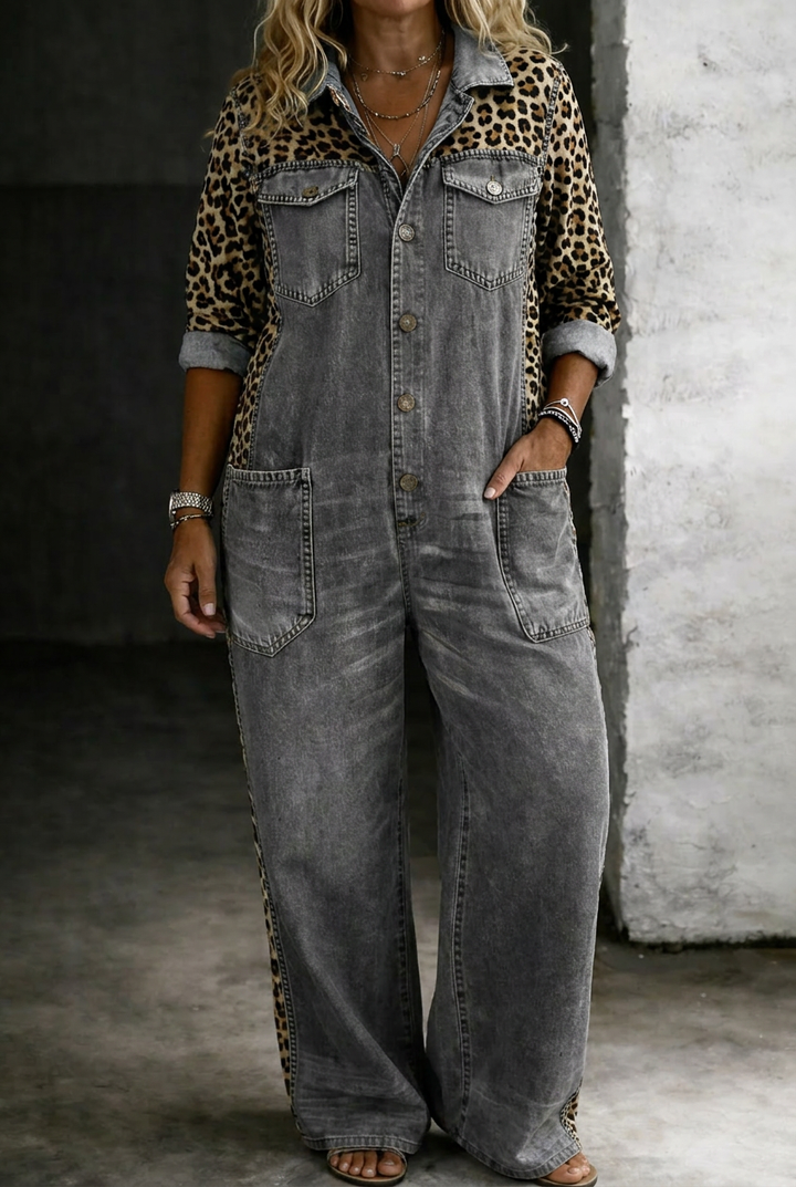 Halcyon | One Piece Denim Skjorte Jumpsuit