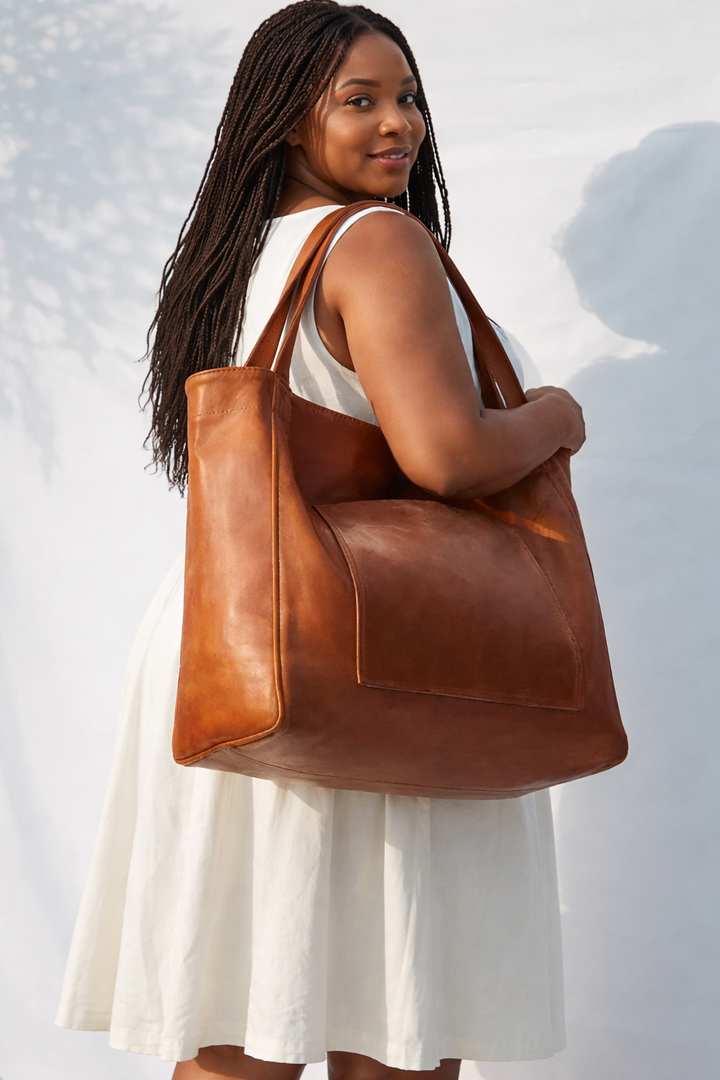 Isolde - Vintage Skinn Crossbody Veske