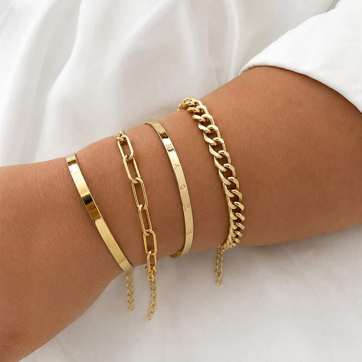 Maeve Mercer Armbåndsett | Gull