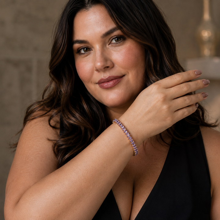 Sasha Marquise Tennisarmbånd | Gull