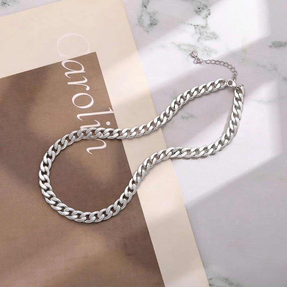 Genevieve Cuban Link Halskjede | Gull