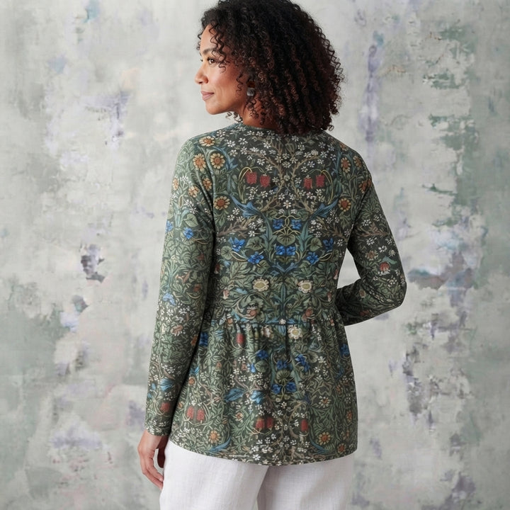 Clover | Lang Bluse med V-hals