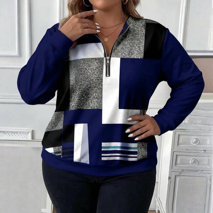 Vintage Fargeblokker Sweatshirt