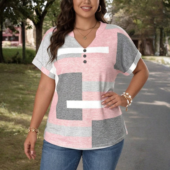 Nova | Uformell Fargeblokk Bluse