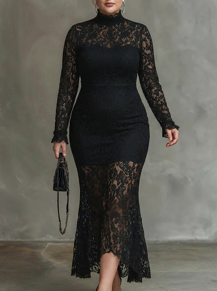 Alma | Elegant Blonde Fishtail Maksikjole