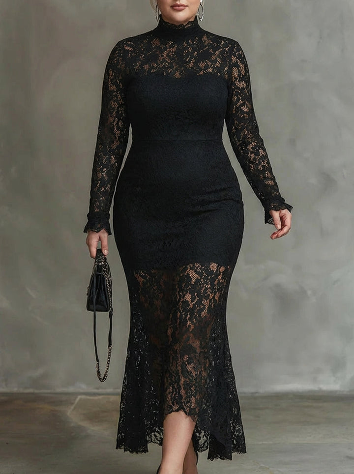 Alma | Elegant Blonde Fishtail Maksikjole