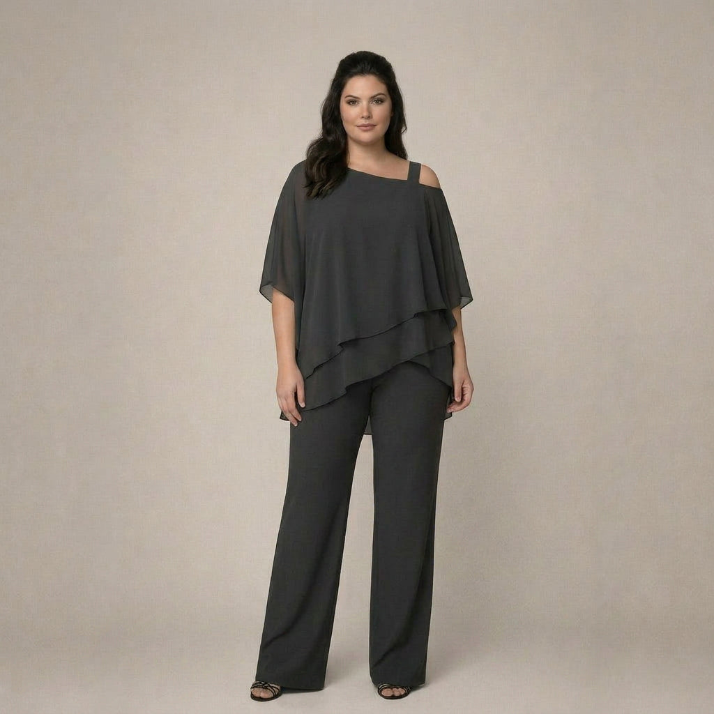 Gwen | Elegant sett med lagdelt bluse