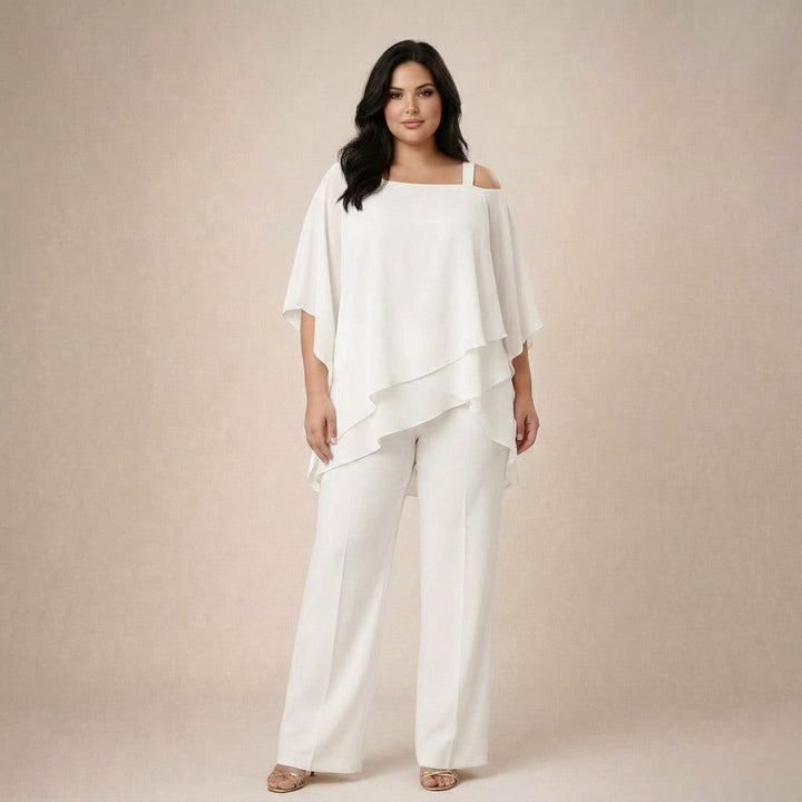 Gwen | Elegant sett med lagdelt bluse