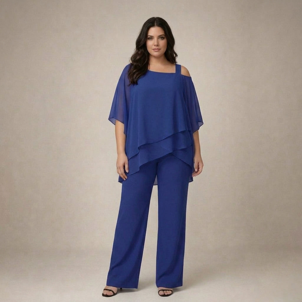Gwen | Elegant sett med lagdelt bluse