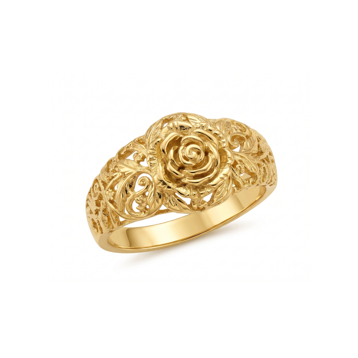 Zinnia Blomst Ring | Gull