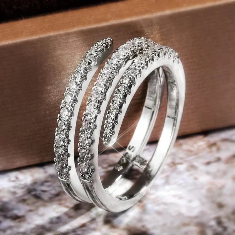 Cosima Sassetti Ring | Hvit Gull