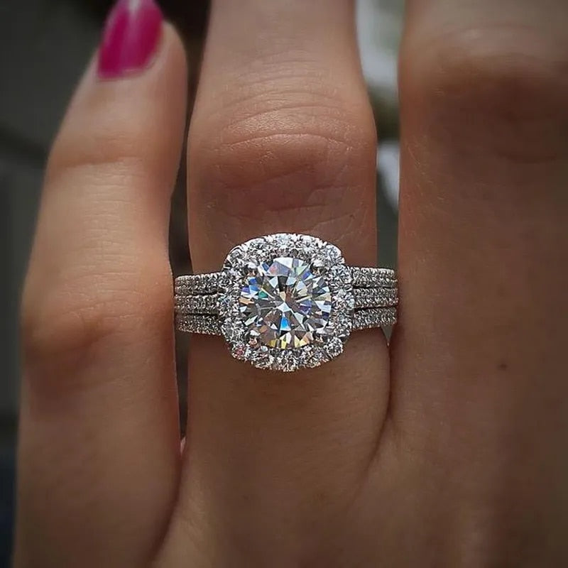 Colette Vellori Ring | Hvitt Gull