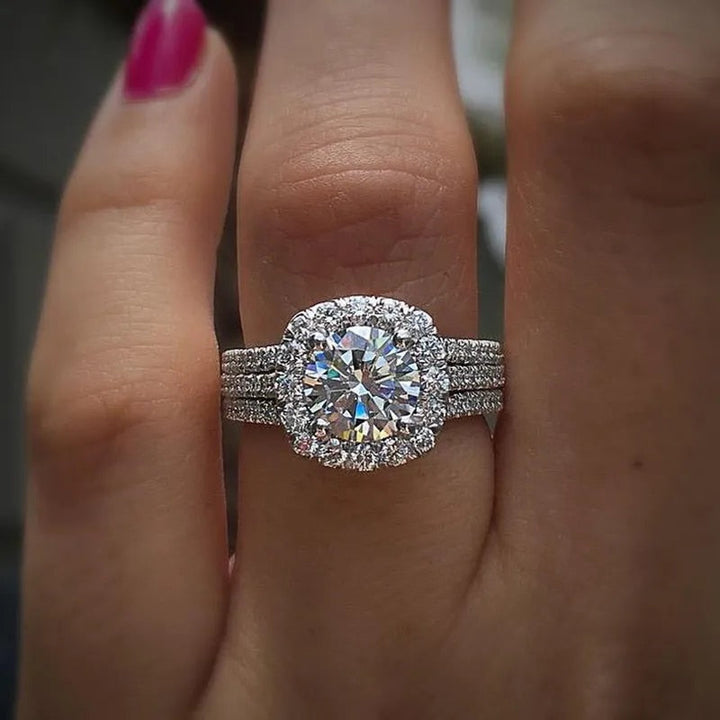 Colette Vellori Ring | Hvitt Gull