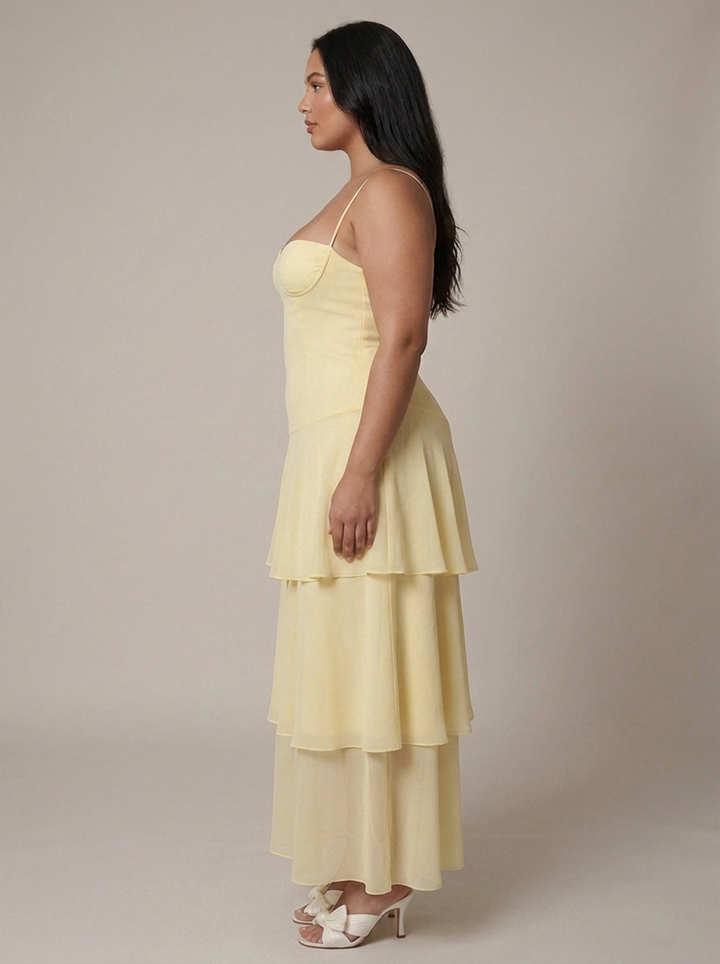 Greer Maxi Ruffle Kjole