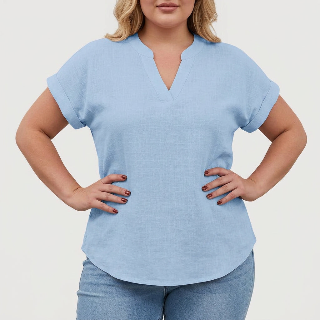 Ysolde | Komfortabel V-Hals Bluse
