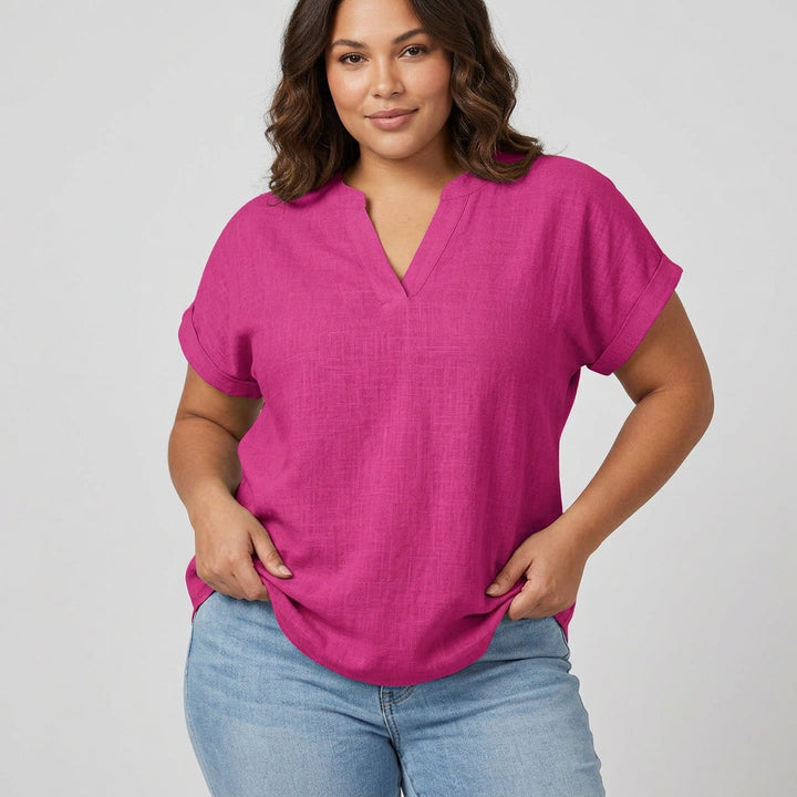 Ysolde | Komfortabel V-Hals Bluse