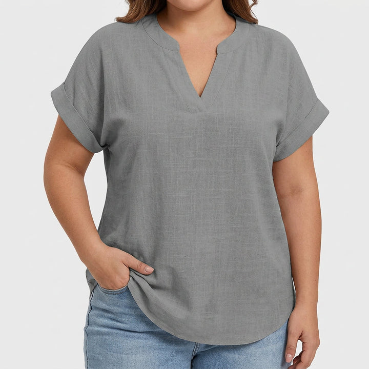 Ysolde | Komfortabel V-Hals Bluse