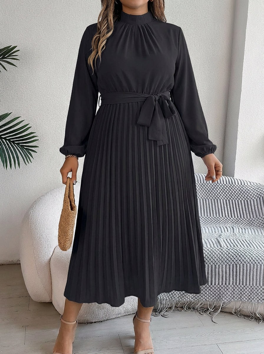Juniper | Plisserte Belte Maxi Kjole