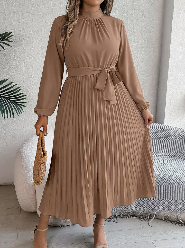 Juniper | Plisserte Belte Maxi Kjole