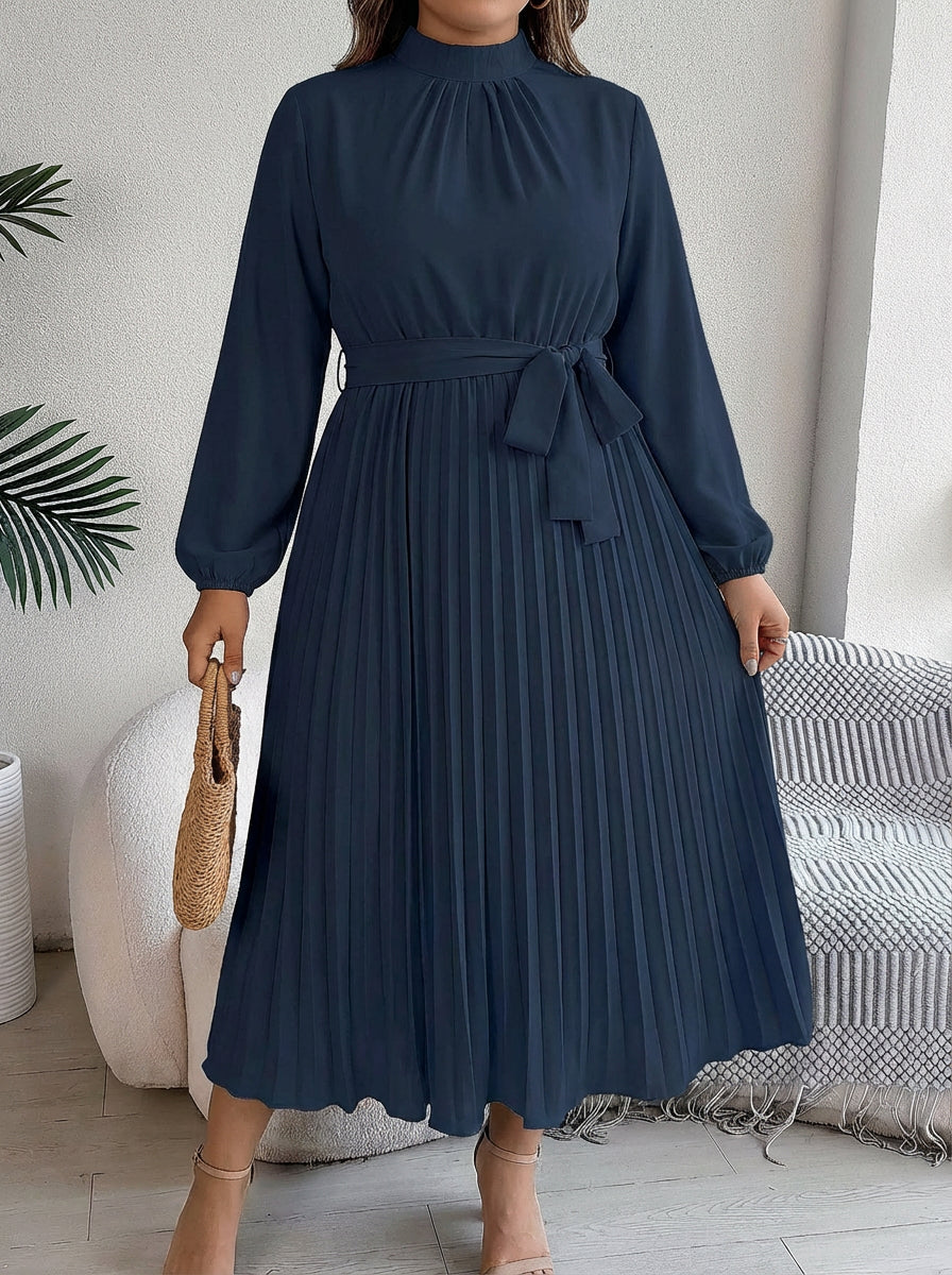 Juniper | Plisserte Belte Maxi Kjole