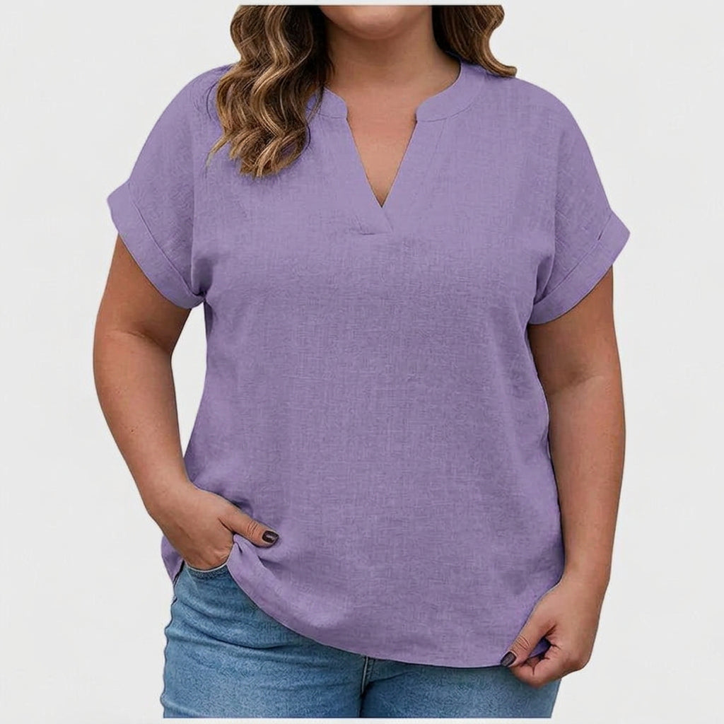 Ysolde | Komfortabel V-Hals Bluse
