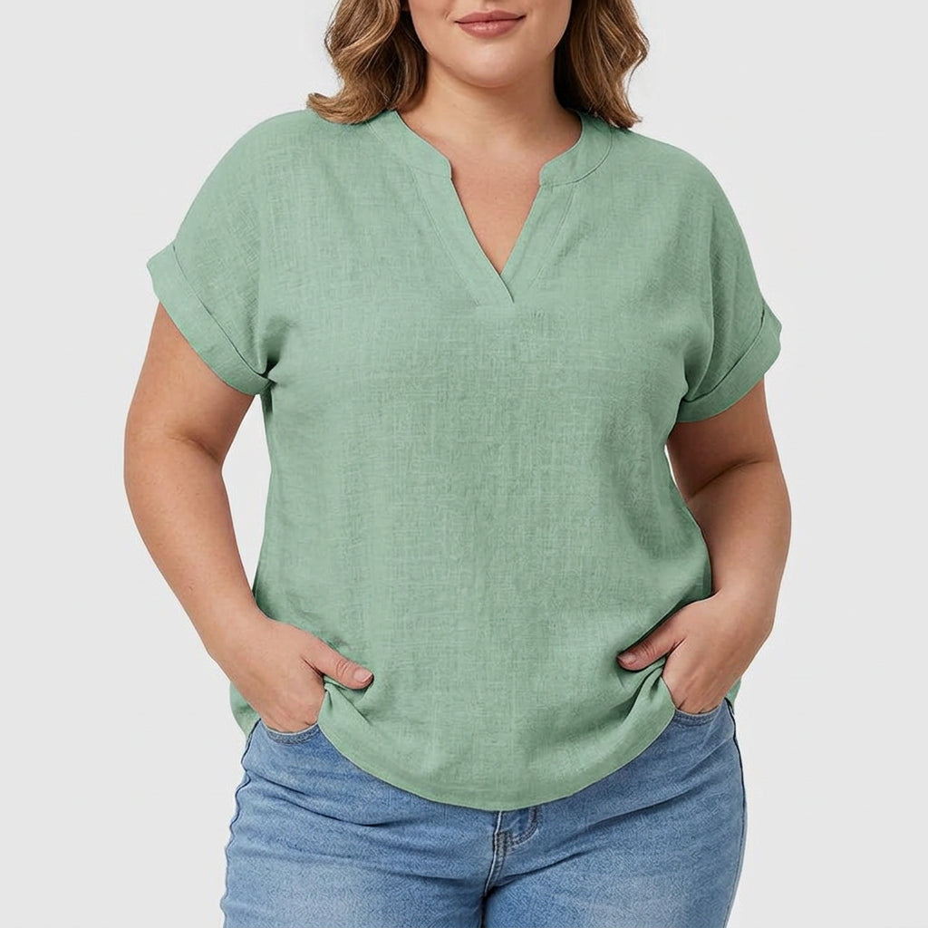 Ysolde | Komfortabel V-Hals Bluse