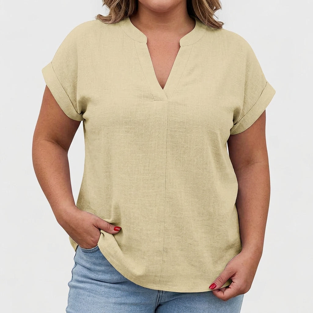 Ysolde | Komfortabel V-Hals Bluse