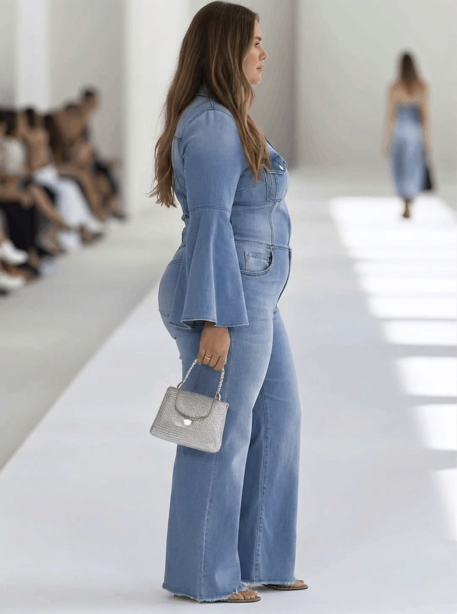 Wren - Langermet jumpsuit med vide ben