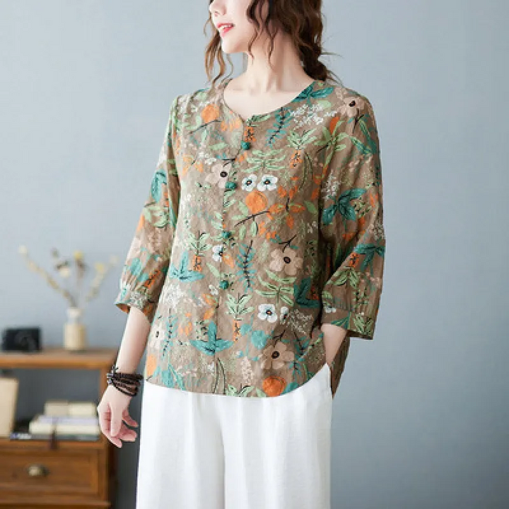 Orla | Elegant Bluse med Lange Ermer