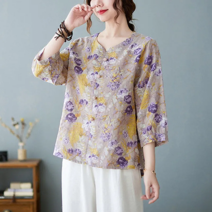 Orla | Elegant Bluse med Lange Ermer