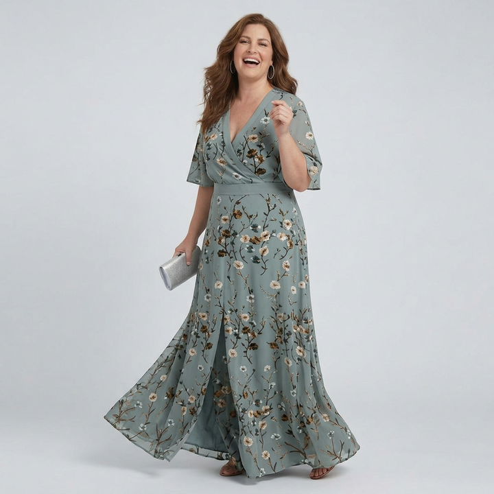 Ottilie | Halter Bloom Flow Maxi Kjole