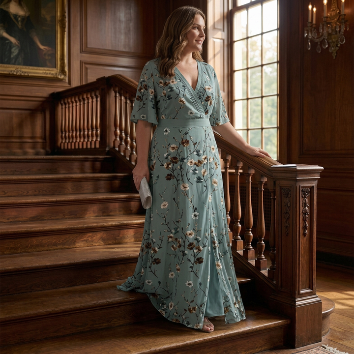 Ottilie | Halter Bloom Flow Maxi Kjole
