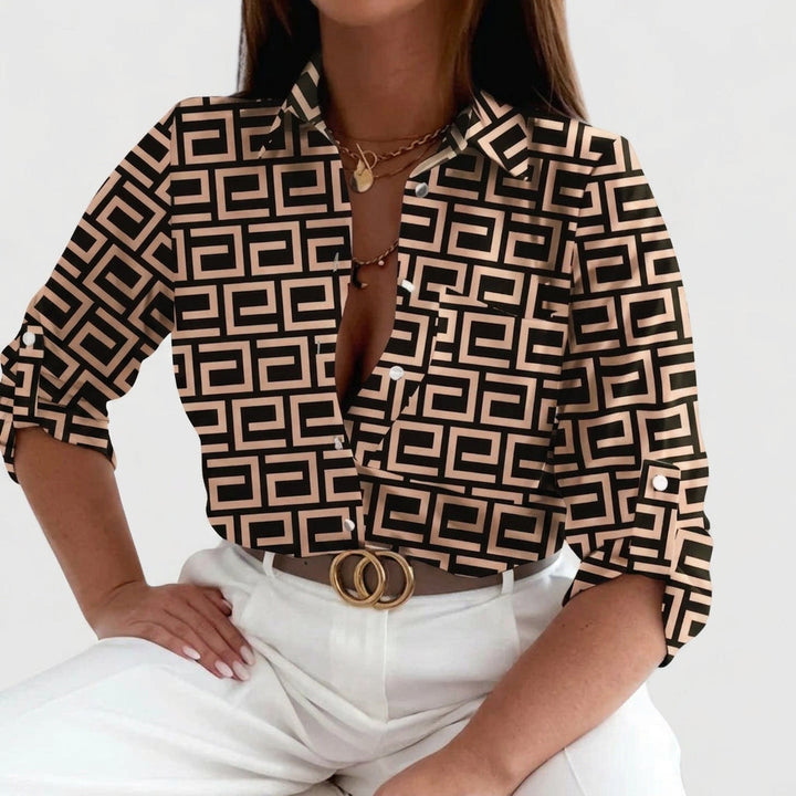 Orla | Elegant Bluse med Lange Ermer