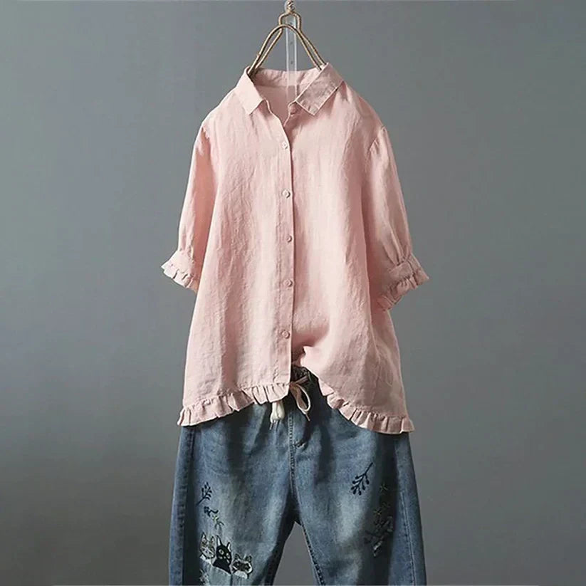 ANNA | Hverdags Ruffle Topp