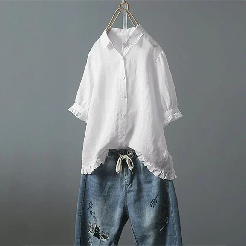ANNA | Hverdags Ruffle Topp