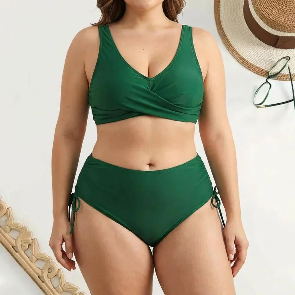 Wilhelmina | Din mageformende bikini-sett med stilfull V-hals