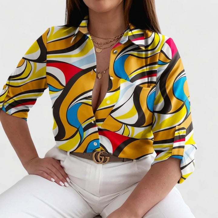Orla | Elegant Bluse med Lange Ermer