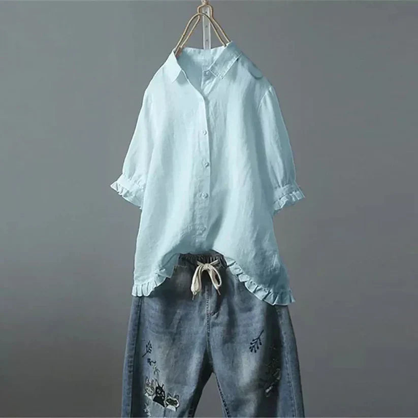 ANNA | Hverdags Ruffle Topp