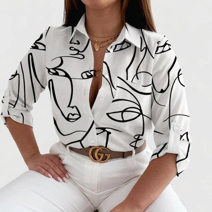 Orla | Elegant Bluse med Lange Ermer