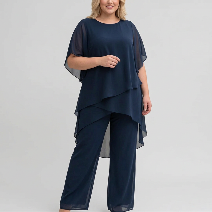 Isolde | Dress med draperte palazzo-bukser