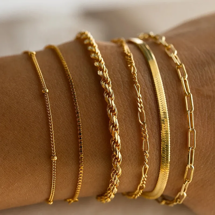 Tabitha Renner Armbåndsett | Gull
