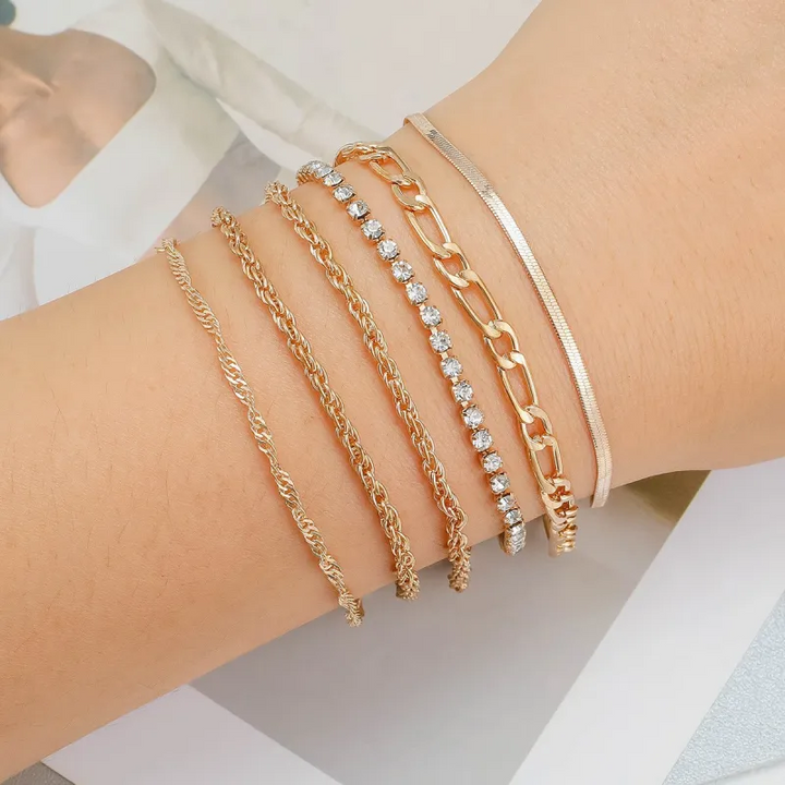 Tabitha Renner Armbåndsett | Gull