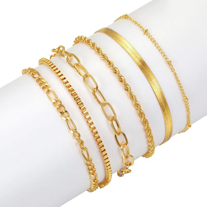 Tabitha Renner Armbåndsett | Gull