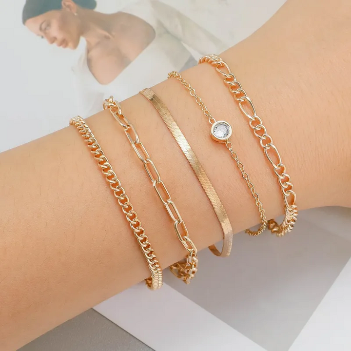 Tabitha Renner Armbåndsett | Gull