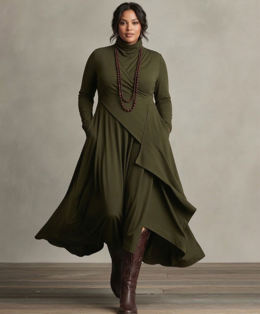 Kaia | Elegant Drapert Kjole