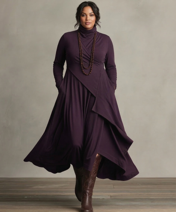 Kaia | Elegant Drapert Kjole